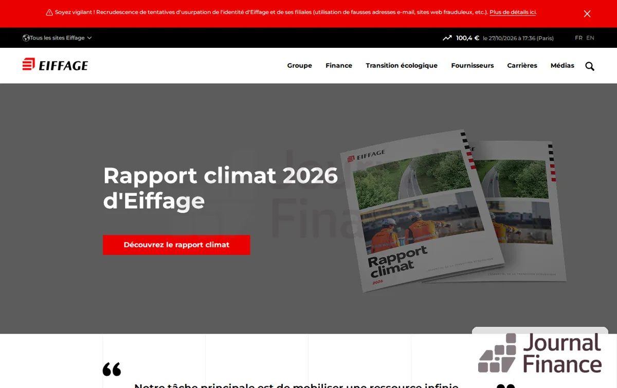 Capture : Accueil | Groupe Eiffage
